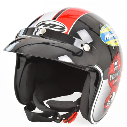 Casca moto scuter HECHT 52588 L, material ABS, marime L, 59-60 cm, captuseala detasabila/lavabila