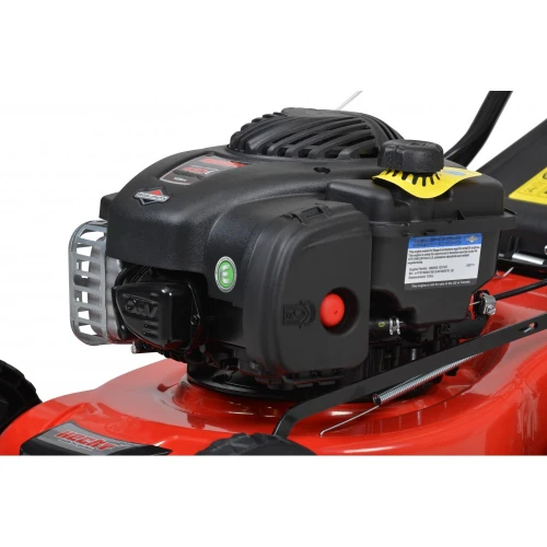 Masina de tuns iarba pe benzina Hecht 541 BSW, motor Briggs & Stratton seria 450E, 125 cmc, latime 41 cm, cu autopropulsie