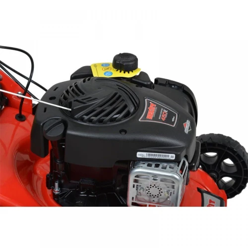 Masina de tuns iarba pe benzina Hecht 541 BSW, motor Briggs & Stratton seria 450E, 125 cmc, latime 41 cm, cu autopropulsie