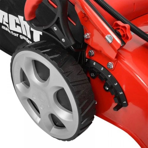 Masina de tuns iarba pe benzina Hecht 543SWE, 98.5 cmc, latime lucru 43 cm, autopropulsie 3.6 Km/h, pornire electrica