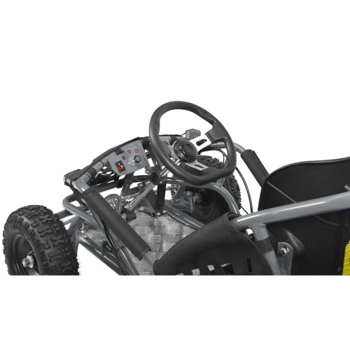 Masina buggy HECHT 54812 SILVER, cu acumulatori 48 V/12 Ah, 1000 W, 35 km/h, autonomie 30 km