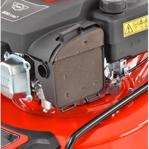 Masina de tuns iarba cu motor pe benzina, autopropulsata, HECHT 551 SXE, 3.8 kW, 200 CC, latime de lucru 51 cm, cos colector 65 l