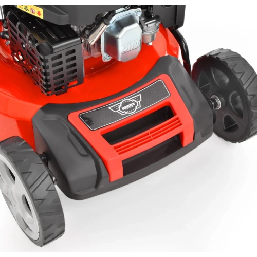 Masina de tuns iarba cu motor pe benzina, autopropulsata, HECHT 551 SXE, 3.8 kW, 200 CC, latime de lucru 51 cm, cos colector 65 l