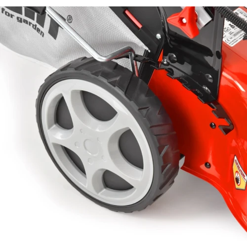 Masina de tuns iarba cu motor pe benzina, autopropulsata, HECHT 551 SXE, 3.8 kW, 200 CC, latime de lucru 51 cm, cos colector 65 l