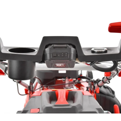 Masina de tuns iarba cu motor pe benzina, autopropulsata, HECHT 551 SXE, 3.8 kW, 200 CC, latime de lucru 51 cm, cos colector 65 l