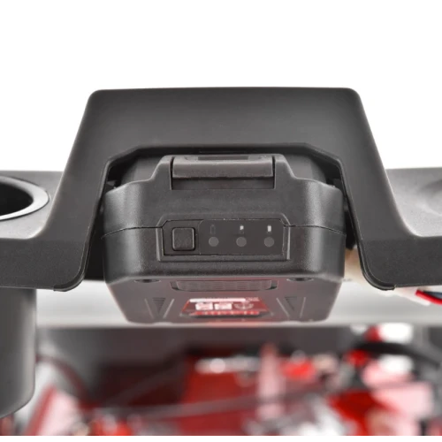 Masina de tuns iarba cu motor pe benzina, autopropulsata, HECHT 551 SXE, 3.8 kW, 200 CC, latime de lucru 51 cm, cos colector 65 l