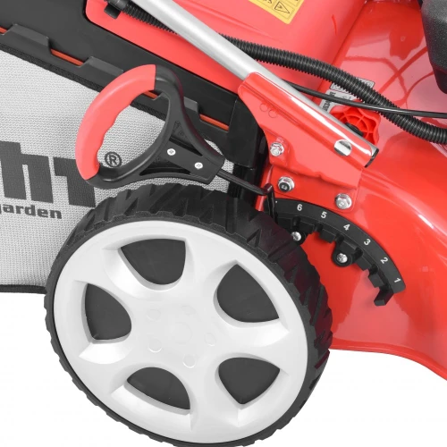 Masina de tuns iarba pe benzina Hecht 5534SWE5IN1, 6 cp, latime de lucru 51 cm, 4.5 km/h, pornire electrica