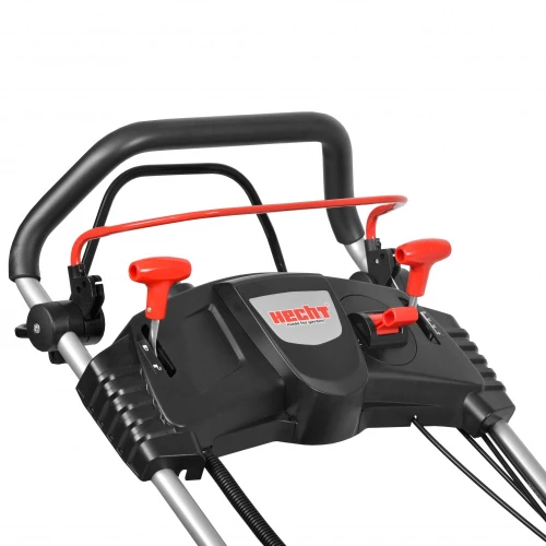 Masina de tuns iarba pe benzina Hecht 5543SXE, 4.9 CP, latime de lucru 51 cm, 4.5 km/h, pornire electrica