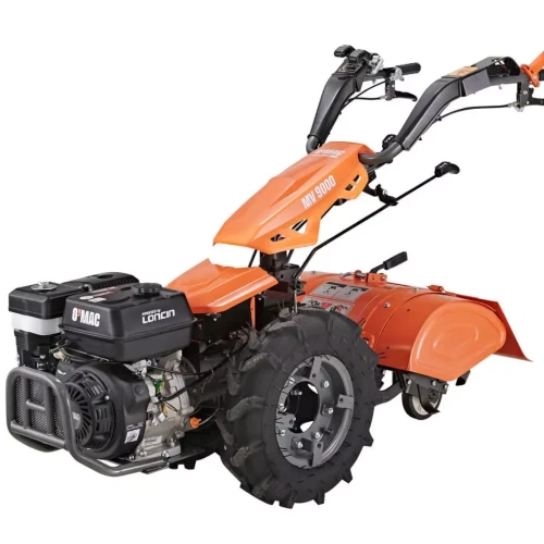 Motocultivator OMAC MV 9000, motor benzina, 4 timpi, 270 CC, 9 CP, 6.6 kW, 5 trepte viteza, roti cauciuc 5.00 x 10, freza 65 cm