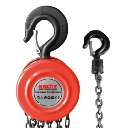 Palan manual cu lant HECHT 8490, capacitate maxima ridicare 1000 kg, lungime lant 3 metri