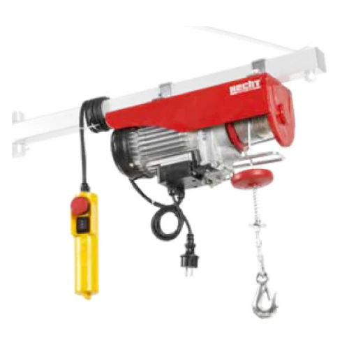 Troliu electric cu franghie HECHT 8480, 1300 W, diametru fir 5 mm, incarcare maxima fara scripete/ cu scripete 400 / 800 kg, fara accesorii de fixare