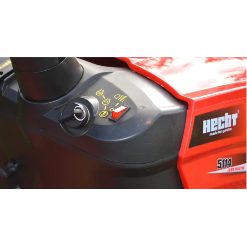 Tractor pentru gazon Hecht 5114, 452 cmc, 14 cp, 8.3 Km/h, latime de lucru 98 cm
