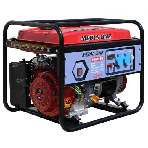 Generator de curent MLG 6500/2, 230V, 6.5kVA, 15CP, benzina, Pornire manuala