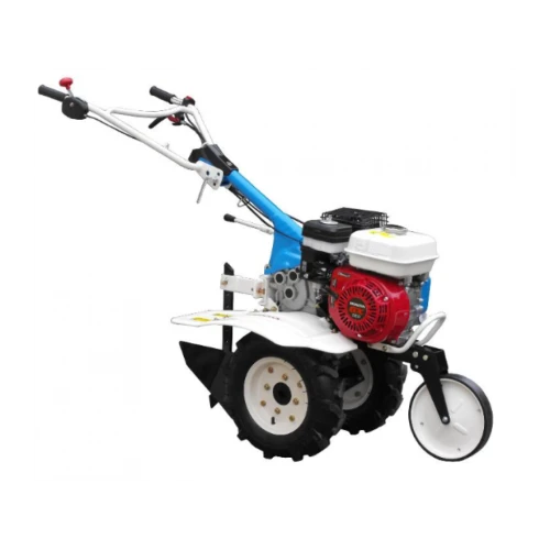 Motosapa AGT 5580, motor Honda GX200, 6.5 CP, benzina, 2+1 viteze + roti cauciuc 4.00-8 + plug bilonat 