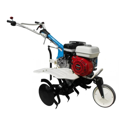 Motosapa AGT 5580, motor Honda GX200, 6.5 CP, benzina, 2+1 viteze + roti cauciuc 4.00-8 + plug bilonat 