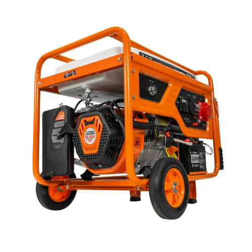 Generator open frame Ruris R-Power GE 8000RC, 15 CP, 7.5 kW, trifazat, benzina, pornire electrica