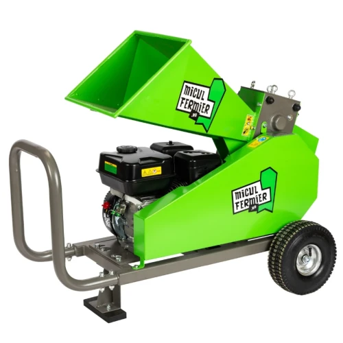 Tocator de crengi Micul Fermier, motor benzina 7 CP, 60 mm diametru maxim de taiere, pentru brichete