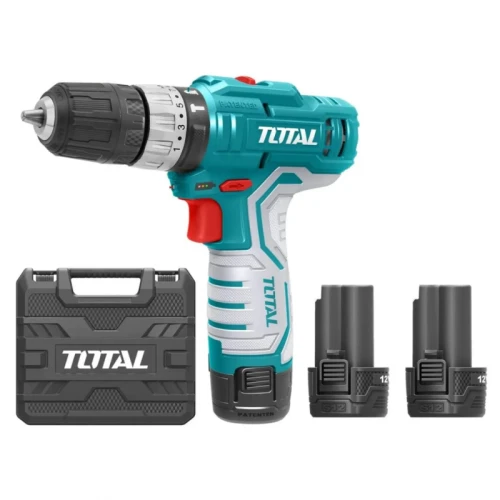 Masina gaurit cu percutie TIDLI1232E TOTAL cu acumulatori 12V-1.5 A LI-ION