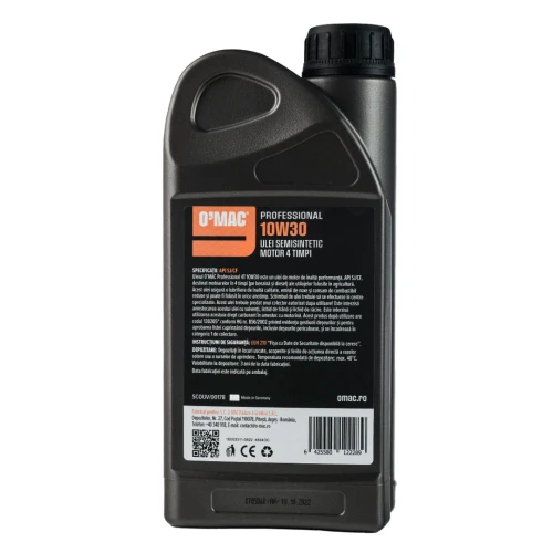 ULEI SEMISINTETIC 4T 10W30 O'MAC - 1L